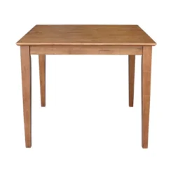 36"x36" Solid Wood Dining Table With Shaker Styled Legs Distressed Oak - International Concepts