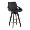 Set Of 2 Cosmo PU Leather/Metal/Wood Counter Height Barstools Black/Gold - LumiSource 16 Set Of 2 Cosmo PU Leather/Metal/Wood Counter Height Barstools Black/Gold - LumiSource -Baxton Studio Shop GUEST 0e63f3a6 f6e1 455e ad68 551f7765861b
