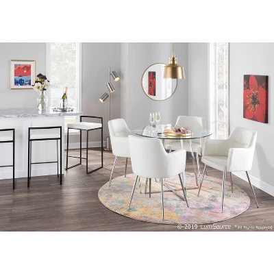 Set Of 2 26" Fuji Contemporary Counter Height Barstools - LumiSource 9 Set Of 2 26" Fuji Contemporary Counter Height Barstools - LumiSource - Image 9