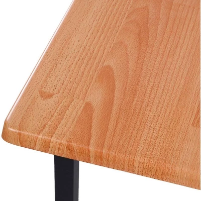 Costway 47'' Dining Table Modern Rectangular Kitchen With Spacious Tabletop & Steel Legs 3 Costway 47'' Dining Table Modern Rectangular Kitchen With Spacious Tabletop & Steel Legs - Image 3