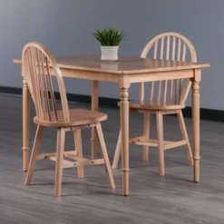 3pc Ravenna Dining Table Set Natural - Winsome -Baxton Studio Shop GUEST 2ca6191e a59a 42e0 82ed 553d2cff662e