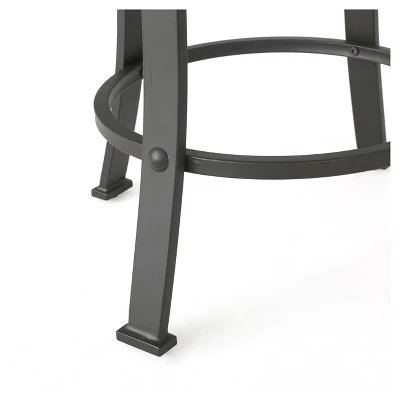 Set Of 2 Skyla Rotating Counter Height Barstool Natural - Christopher Knight Home 3 Set Of 2 Skyla Rotating Counter Height Barstool Natural - Christopher Knight Home - Image 3