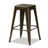 4pc Horton Gunmetal Metal Stackable Counter Stool Set Gray - Baxton Studio -Baxton Studio Shop GUEST 2fadeba6 094e 449a 85d6 e6c026de4152