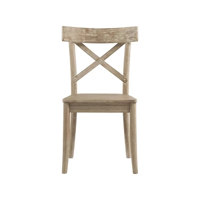 2pc Keaton X Back Wooden Side Chair Set Beach - Picket House Furnishings 2 2pc Keaton X Back Wooden Side Chair Set Beach - Picket House Furnishings - Image 2