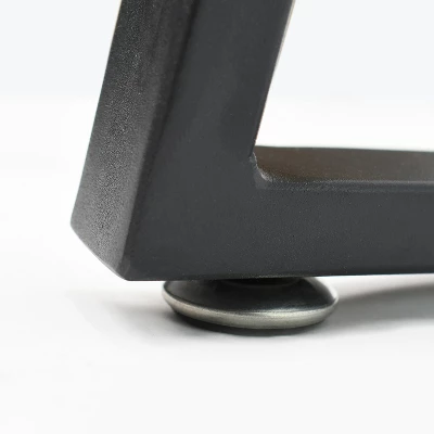 Mona+Nano 5 Piece Black Rectangular Clear Tempered Transparent Glass Table With 4 Upholstered Side Chairs-The Pop Maison 4 Mona+Nano 5 Piece Black Rectangular Clear Tempered Transparent Glass Table With 4 Upholstered Side Chairs-The Pop Maison - Image 4