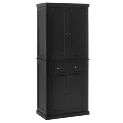 HOMCOM 72" Traditional Freestanding Kitchen Pantry Cupboard With 2 Cabinet, Drawer And Adjustable Shelves 18 HOMCOM 72" Traditional Freestanding Kitchen Pantry Cupboard With 2 Cabinet, Drawer And Adjustable Shelves -Baxton Studio Shop GUEST 431a3c91 e5ad 44b1 9a8e 5cbb73c54955