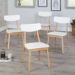 5pc Perla Dining Set White/Natural - Buylateral 9 5pc Perla Dining Set White/Natural - Buylateral -Baxton Studio Shop GUEST 4417902f 7c09 4c27 9ed5 5c557ec58e23