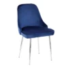 Set Of 2 Marcel Contemporary Dining Chair Chrome/Blue Velvet - LumiSource -Baxton Studio Shop GUEST 4e1f380d 8eb2 44cd ad07 3b235121a18c