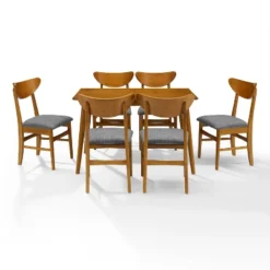 7pc Landon Dining Set With Wood Chairs - Crosley