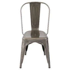 Set Of 2 Oregon Industrial Dining Chair Metal/Silver Gloss - LumiSource 8 Set Of 2 Oregon Industrial Dining Chair Metal/Silver Gloss - LumiSource -Baxton Studio Shop GUEST 5a84ded6 81f7 4050 82a5 294ce3763064