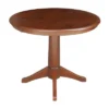 36" Oscar Round Top Pedestal Table Dining Height Espresso - International Concepts -Baxton Studio Shop GUEST 5b25561e 0b41 4aa1 bb84 c29ce0d700b0