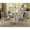 5pc Gordon Transitional Round Dining Set Antique White/Gray - HOMES: Inside + Out 16 5pc Gordon Transitional Round Dining Set Antique White/Gray - HOMES: Inside + Out -Baxton Studio Shop GUEST 64d1dfce b201 4b2f a243 ca565c7fac8a