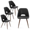 Edwin Set Of 4 Faux Leather Dining Chairs With Walnut Legs -The Pop Maison 13 Edwin Set Of 4 Faux Leather Dining Chairs With Walnut Legs -The Pop Maison -Baxton Studio Shop GUEST 6f513e5c a7c7 4a28 a026 bbe3dbb6e34e