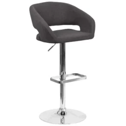 Merrick Lane Modern Bar Stool Rounded Mid-Back Stool With Height Adjustable Swivel Seat 35 Merrick Lane Modern Bar Stool Rounded Mid-Back Stool With Height Adjustable Swivel Seat -Baxton Studio Shop GUEST 7156005f 79f6 44d3 80e1 d5e14f92de57