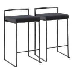 Set Of 2 26" Fuji Contemporary Counter Height Barstools - LumiSource 33 Set Of 2 26" Fuji Contemporary Counter Height Barstools - LumiSource -Baxton Studio Shop GUEST 772ba00d 4be4 4beb af10 37a641d7617c