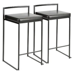 Set Of 2 26" Fuji Contemporary Counter Height Barstools - LumiSource 28 Set Of 2 26" Fuji Contemporary Counter Height Barstools - LumiSource -Baxton Studio Shop GUEST 871f3da9 6c7c 40ff 8ac3 6e19c473caf1