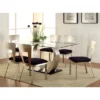 7pc Langton Dining Set W/Rectangular Back Chairs Silver/Black - HOMES: Inside + Out -Baxton Studio Shop GUEST 8b417b7d e8f5 486a 8d10 b2d622971d4d