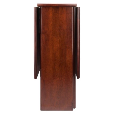 Clara Double Drop Leaf Dining Table Walnut - Winsome 2 Clara Double Drop Leaf Dining Table Walnut - Winsome - Image 2