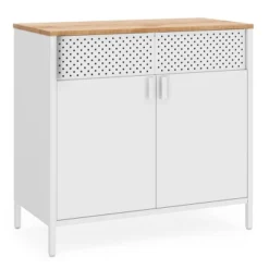 SONGMICS Storage Sideboard Buffet Table Floor Storage Cupboard Rustic