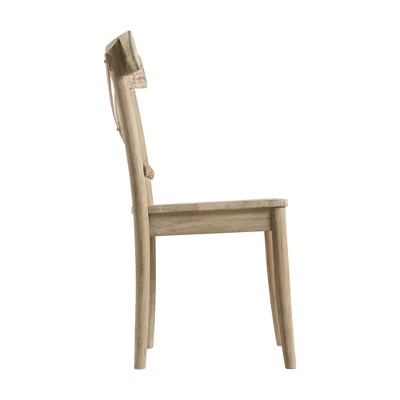 2pc Keaton X Back Wooden Side Chair Set Beach - Picket House Furnishings 3 2pc Keaton X Back Wooden Side Chair Set Beach - Picket House Furnishings - Image 3
