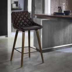 26" Dani Swivel Barstool Brown - Armen Living -Baxton Studio Shop GUEST a79b509b 0a4d 47cf aab4 2af2e0635720