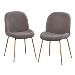 Set Of 2 Shaun Upholstered Modern Dining Chairs - Lifestorey -Baxton Studio Shop GUEST a9c017d9 ec9f 406c ab97 ba73b392fc15