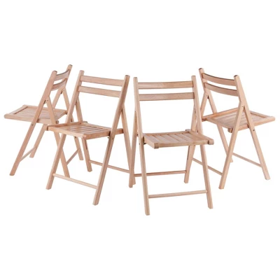 4pc Folding Chairs - Winsome 1 4pc Folding Chairs - Winsome